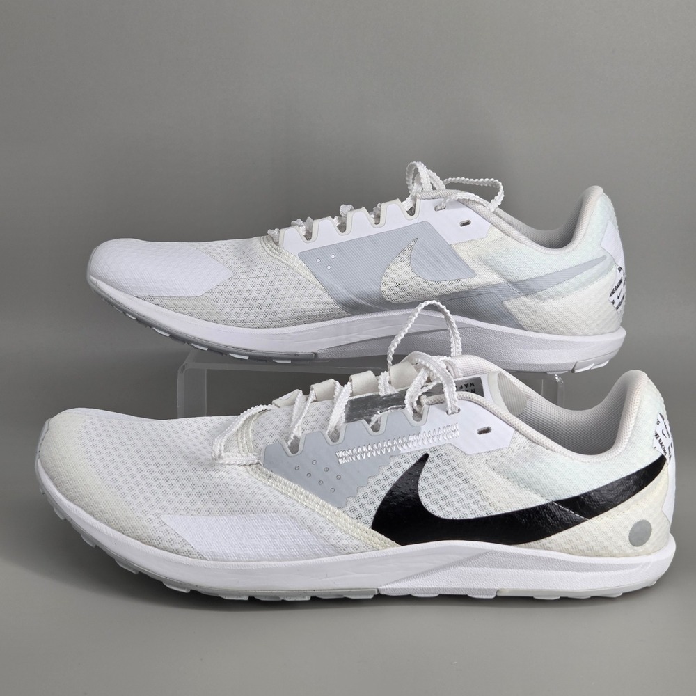 Nike Zoom Rival Waffle 6‎ Mens 11 White Black Running Shoes DX7998 100 Athletic